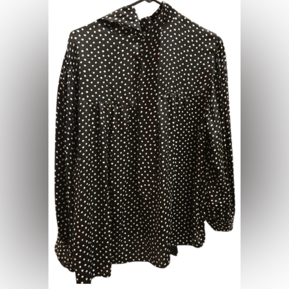 Zara Black and White Polka Dot Camisole Top